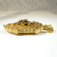 Victorian Gold & Pearl Pendant with Receiving Locket