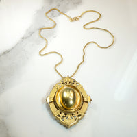 Fabulous 18k Egyptian Revival Locket with Hair Work