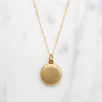 Perfect Little Antique 14k Gold Round Locket