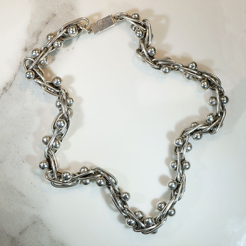 Spratling's Sterling Silver "Peppercorn" Necklace