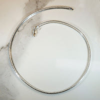Italian Sterling Silver Omega Chain