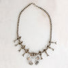 Petite Silver & Turquoise Squash Blossom Necklace