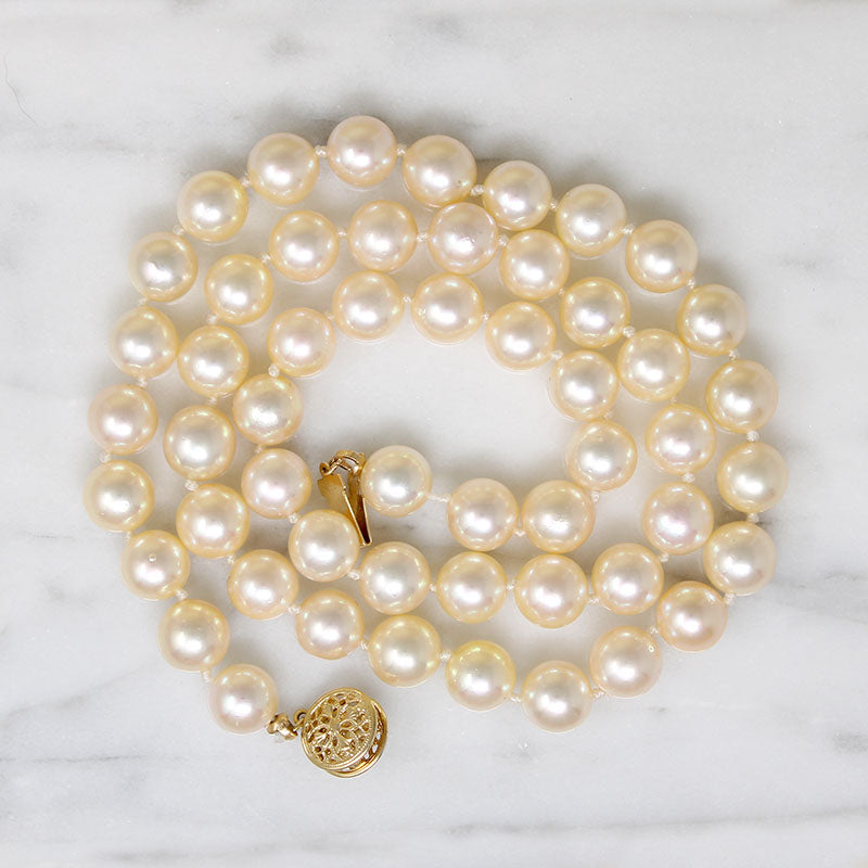 Dreamy Creamy 18" Cultured Pearl Necklace