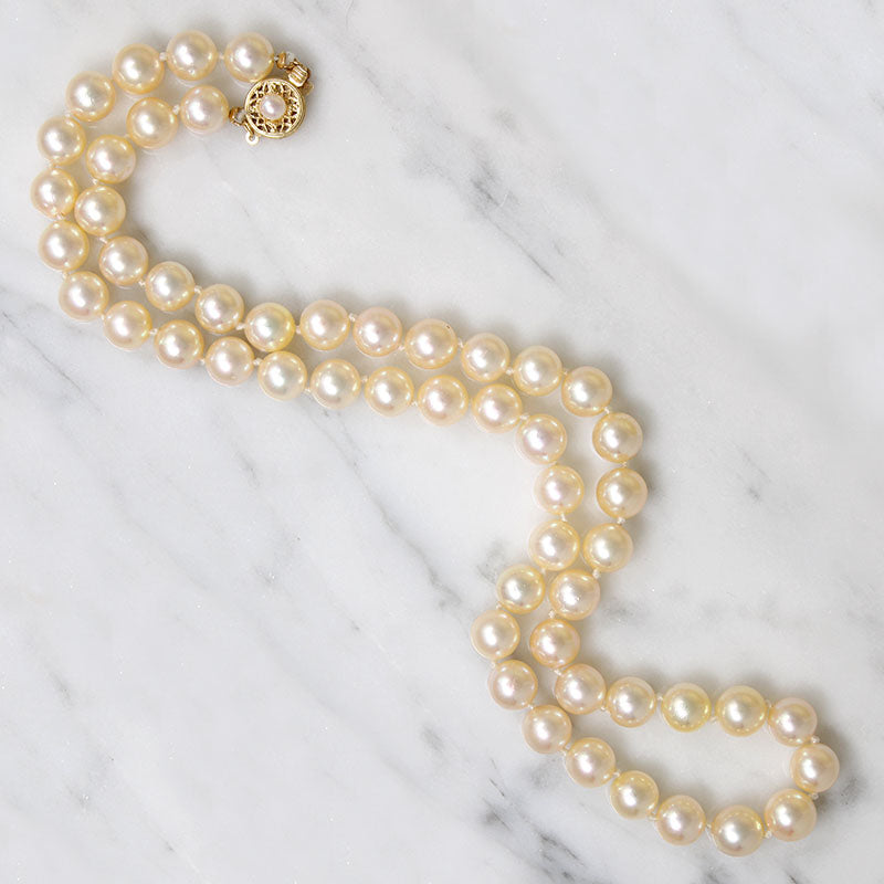 Dreamy Creamy 18" Cultured Pearl Necklace