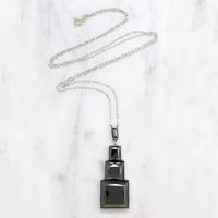 French Art Deco Marcasite Necklace by Lespous