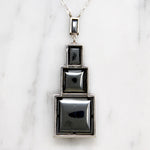 French Art Deco Marcasite Necklace by Lespous