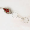 French Carnelian & Marcasite Lorgnette Necklace