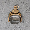 Victorian Rock Crystal & Gold Spinner Fob