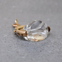 Victorian Rock Crystal & Gold Spinner Fob