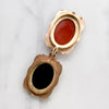 Fabulous Agate & Engraved Gold Antique Locket