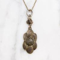 Fun German Flower Necklace Signed Fahrner