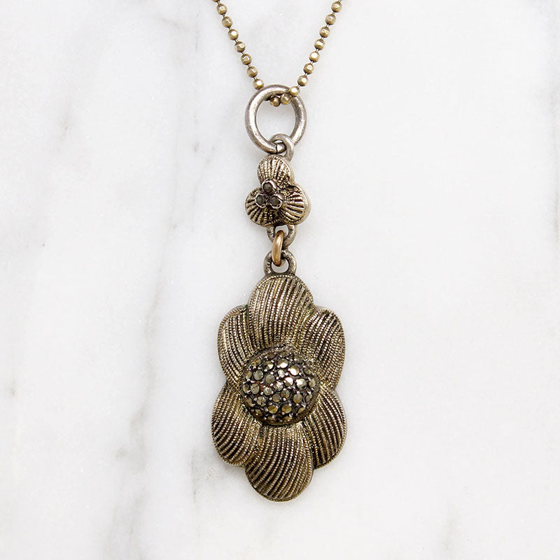Fun German Flower Necklace Signed Fahrner