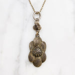 Fun German Flower Necklace Signed Fahrner