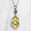Fun German Flower Necklace Signed Fahrner