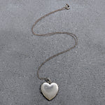 Deco Era Sterling Silver Heart Locket