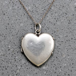 Deco Era Sterling Silver Heart Locket