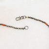 Moroccan Silver & Coral Bead Necklace