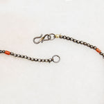 Moroccan Silver & Coral Bead Necklace