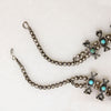 Petite Sterling & Turquoise Squash Blossom Necklace