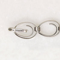 Finnish Sterling Silver Spiral Link Necklace
