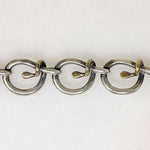 Stylized Snake Sterling & Vermeil Collar by TANE