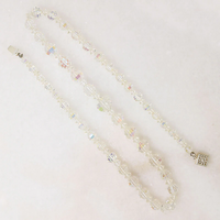 Opalescent AB Finish Graduated Glass Beads