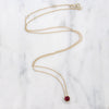 Seductive Pink Tourmaline Solitaire Necklace by 720