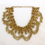 Indian Silver Gilt Festoon Necklace with Bells