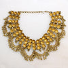 Indian Silver Gilt Festoon Necklace with Bells