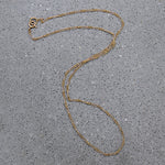 Fine Gauge 14k Gold Figaro Chain