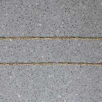 Fine Gauge 14k Gold Figaro Chain