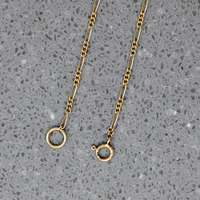 Fine Gauge 14k Gold Figaro Chain