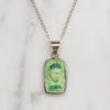 Czech Glass Pharaoh in Sterling Silver Necklace