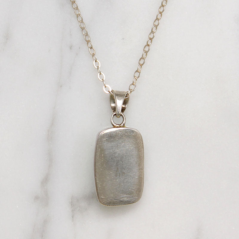 Czech Glass Pharaoh in Sterling Silver Necklace