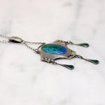 Chas. Horner Sterling & Enamel Arts & Crafts Necklace