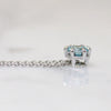 Dazzling Natural Blue Zircon Solitaire Necklace by 720