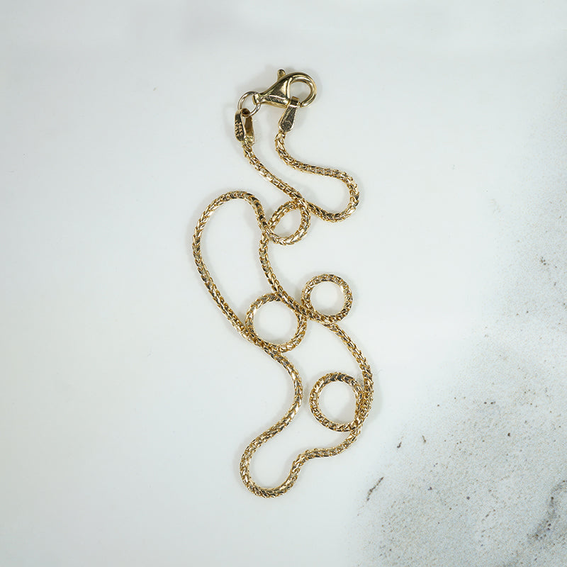 Italian Gold Serpentine Chain Anklet