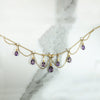 Dreamy Amethyst & Pearl Festoon Necklace