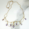 Dreamy Amethyst & Pearl Festoon Necklace