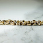 Choker-Length 14k Gold Victorian Rolo Chain