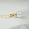 Elegant Pearl Pendant with Diamond Accent