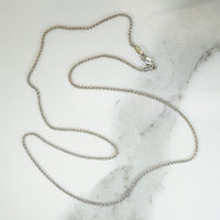 Slinky 14k White Gold Wheat Link Chain
