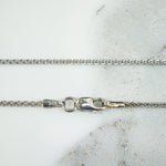 Slinky 14k White Gold Wheat Link Chain