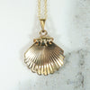 Darling Gold Scallop Shell Pendant by Krementz