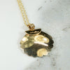 Darling Gold Scallop Shell Pendant by Krementz