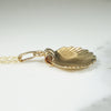 Darling Gold Scallop Shell Pendant by Krementz