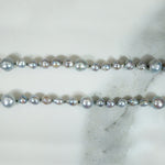 Jazz Age Extra-Long Strand of Grey Baroque Pearls