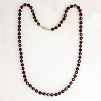 Luscious Antique Garnet Bead Necklace