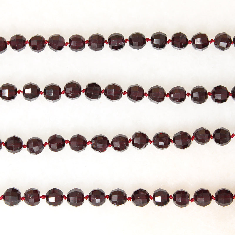 Luscious Antique Garnet Bead Necklace