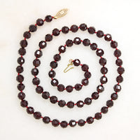 Luscious Antique Garnet Bead Necklace